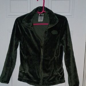 The North Face Women's Dark Green Teddy Jacket